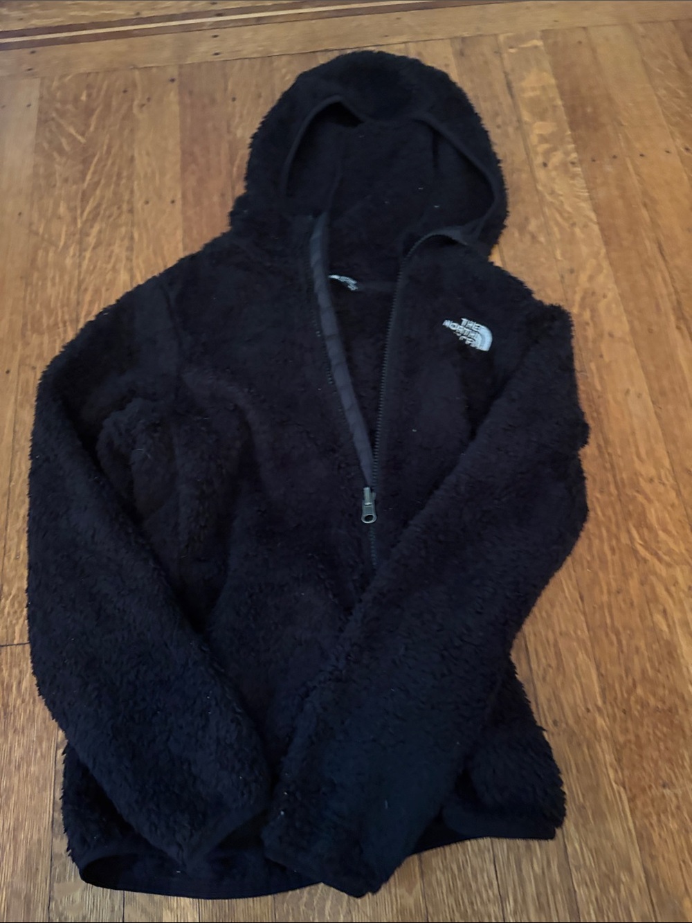 The North Face Black kids Teddy Fleece Hooded Jacket